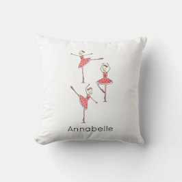 Cojín Decorativo Bailarina de ballet personalizada