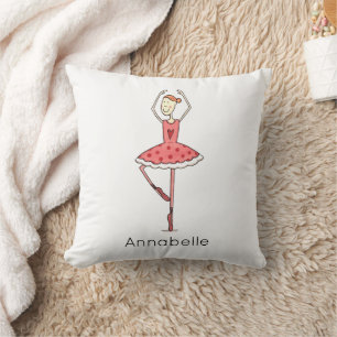 Cojín Decorativo Bailarina de ballet personalizada