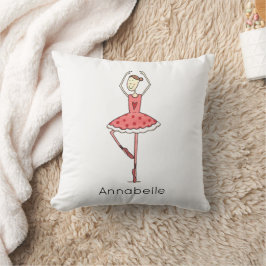 Cojín Decorativo Bailarina de ballet personalizada