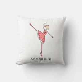 Cojín Decorativo Bailarina de ballet personalizada