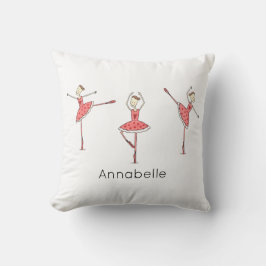 Cojín Decorativo Bailarina de ballet personalizada