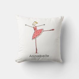 Cojín Decorativo Bailarina de ballet personalizada