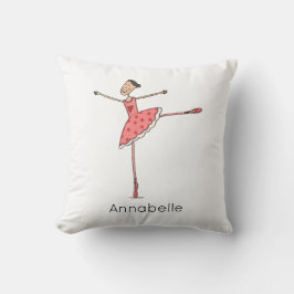 Cojín Decorativo Bailarina de ballet personalizada