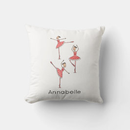 Cojín Decorativo Bailarina de ballet personalizada