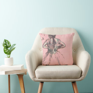 Cojín Decorativo Bailarina desde atrás, manos en caderas por Edgar