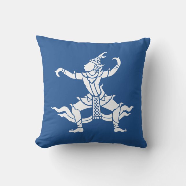 Cojín Decorativo Bailarina tailandesa ⚠ ⚠ Rótulo tailandés (Anverso)