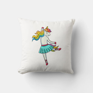 Cojín Decorativo Bailarina Unicornio Bailarín de Ballet Vestido de
