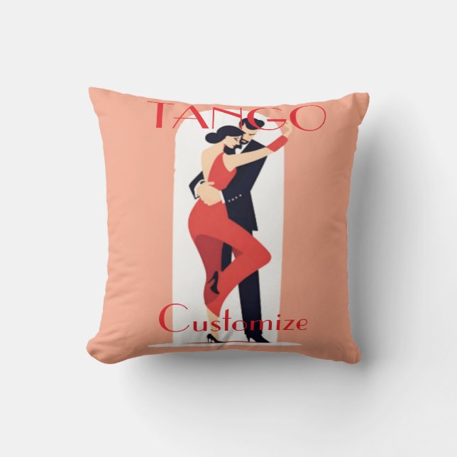 Cojín Decorativo Bailarines de tango Thunder_Cove (Anverso)