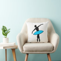 Baile Blue Ballerina Silhouette Bailarina en Point