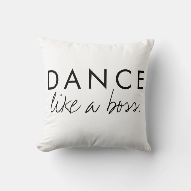 Cojín Decorativo Baile como una cita de jefe (Anverso)