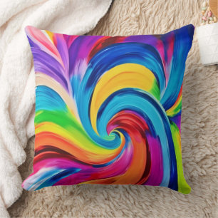 Cojín Decorativo Baile cromático vibrante