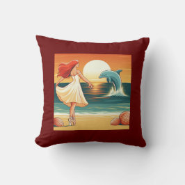 Cojín decorativo - Baile en la playa