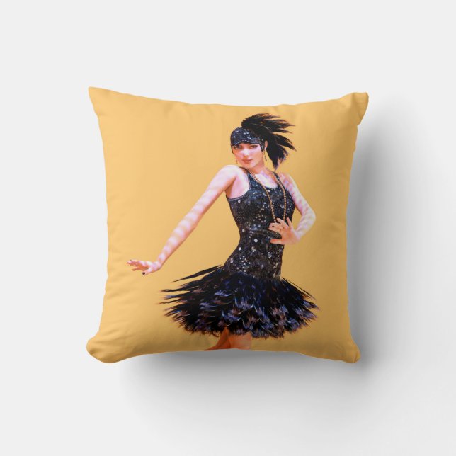 Cojín Decorativo Baile Flapper Vintage (Anverso)