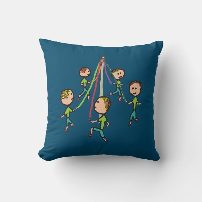 Cojín Decorativo Baile Maypole (Anverso)
