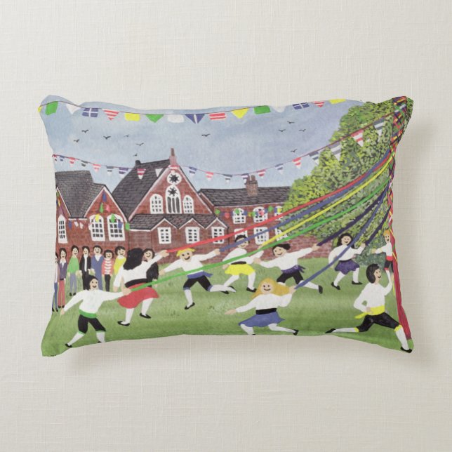 Cojín Decorativo Baile Maypole 1991 (Anverso)