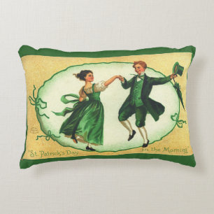 Cojín Decorativo Baile Vintage del Día de San Patricio Fiesta de Pr