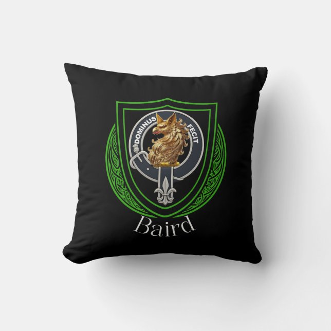 Cojín Decorativo Baird Scottish Clan Escudo (Anverso)