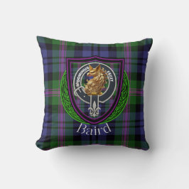 Cojín Decorativo Baird Scottish Clan Tartan Escudo