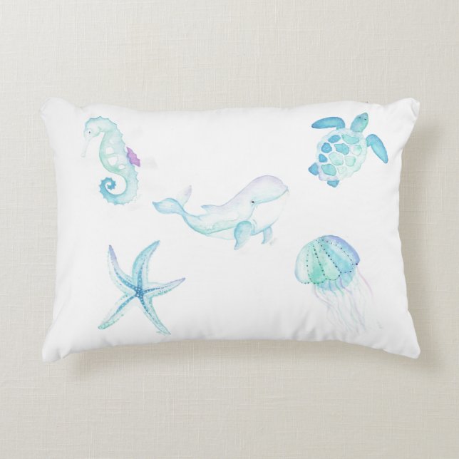 Cojín Decorativo Bajo el mar (Anverso)