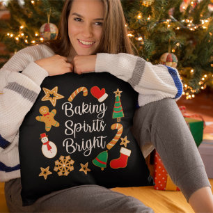 Cojín Decorativo Baking Spirit Bright Gingerbread Navidades Cookie