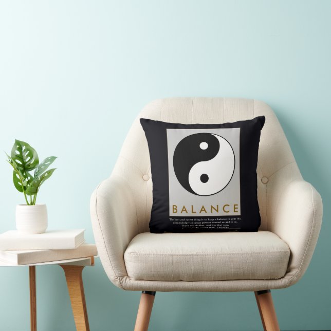 Cojín Decorativo Balance zen yin yang (Silla)