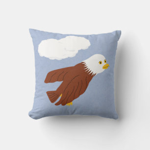 Cojín Decorativo Bald Eagle Whimsical Personalizado Art