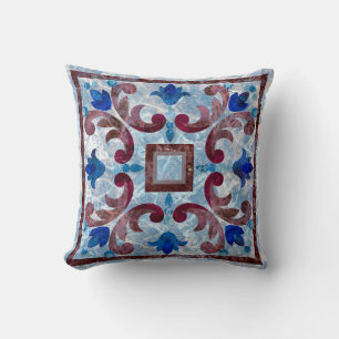 Cojín Decorativo Baldosa italiana vintage con abstracto de paternac