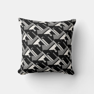 Cojín Decorativo Baldosas de arte grandes diagonales en blanco roto
