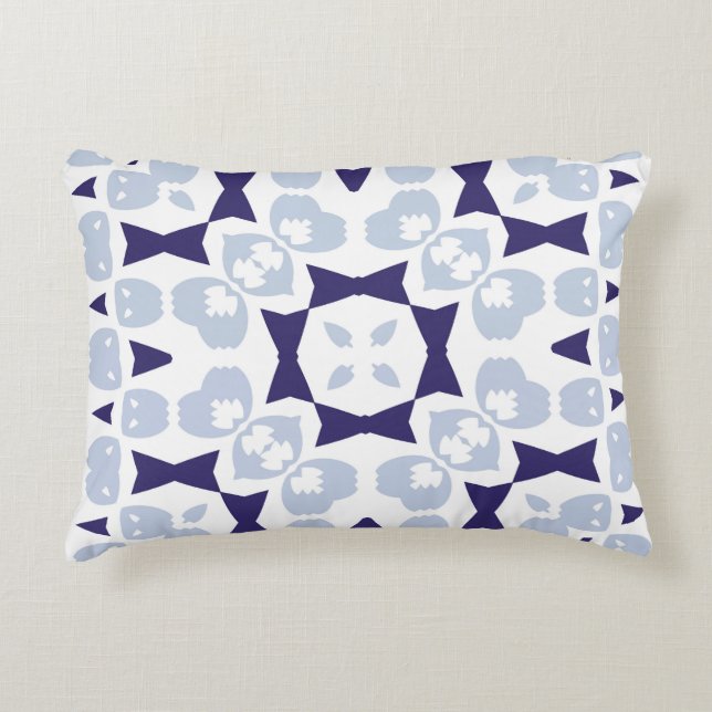 Cojín Decorativo Baldosas de cerámica azulejo portugal. Viñeta sin  (Anverso)