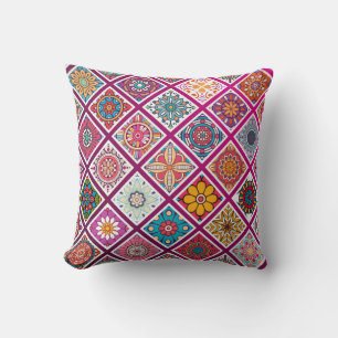 Cojín Decorativo Baldosas marroquíes de Mandala