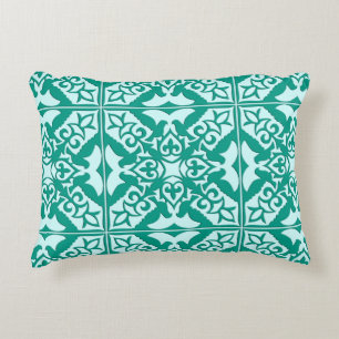 Cojín Decorativo Baldosas marroquíes - turquesa y agua