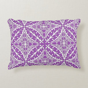 Cojín Decorativo Baldosas marroquíes: violeta y blanca
