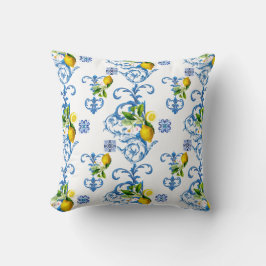 Cojín Decorativo Baldosas mediterráneas, mayólica, siciliana     