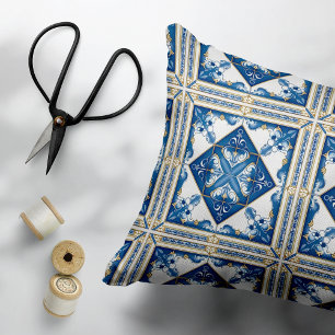 Cojín Decorativo Baldosas mediterráneas, portuguesas, azulejo, mall