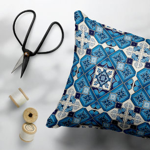 Cojín Decorativo Baldosas mediterráneas, portuguesas, azulejo, mall