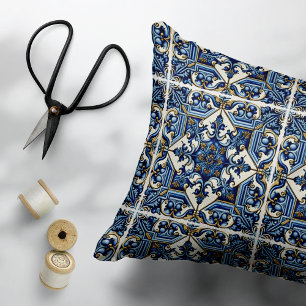 Cojín Decorativo Baldosas mediterráneas, portuguesas, azulejo, mall