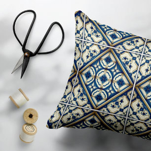 Cojín Decorativo Baldosas mediterráneas, portuguesas, azulejo, mall