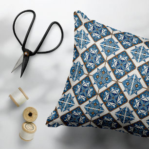 Cojín Decorativo Baldosas mediterráneas, portuguesas, azulejo, mall