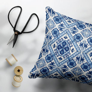 Cojín Decorativo Baldosas mediterráneas, portuguesas, azulejo, mall