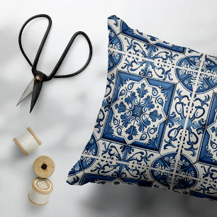 Cojín Decorativo Baldosas mediterráneas, portuguesas, azulejo, mall