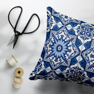 Cojín Decorativo Baldosas mediterráneas, portuguesas, azulejo, mall
