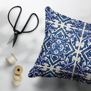 Cojín Decorativo Baldosas mediterráneas, portuguesas, azulejo, mall