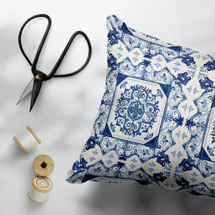 Cojín Decorativo Baldosas mediterráneas, portuguesas, azulejo, mall