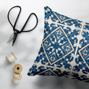 Cojín Decorativo Baldosas mediterráneas, portuguesas, azulejo, mall
