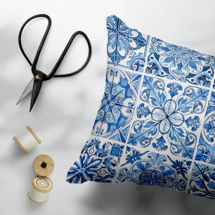 Cojín Decorativo Baldosas mediterráneas, portuguesas, azulejo, mall