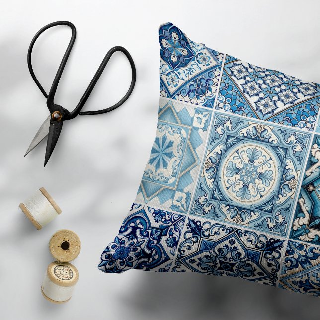Cojín Decorativo Baldosas mediterráneas, portuguesas, azulejo, mall (Subido por el creador)