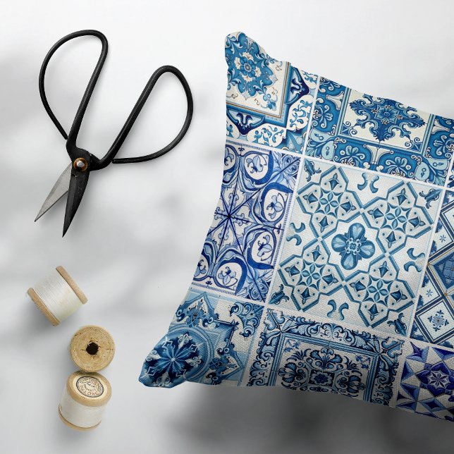 Cojín Decorativo Baldosas mediterráneas, portuguesas, azulejo, mall (Subido por el creador)