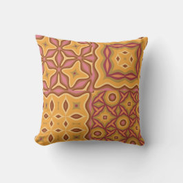 Cojín Decorativo Baldosas Retro Cálidas