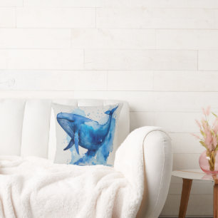 Cojín Decorativo Ballena azul