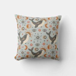 Cojín Decorativo Ballena Celestial Patrón Bohemio